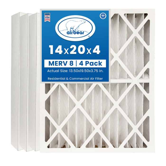 Air Bear 14x20x4 Pleated Air Filter