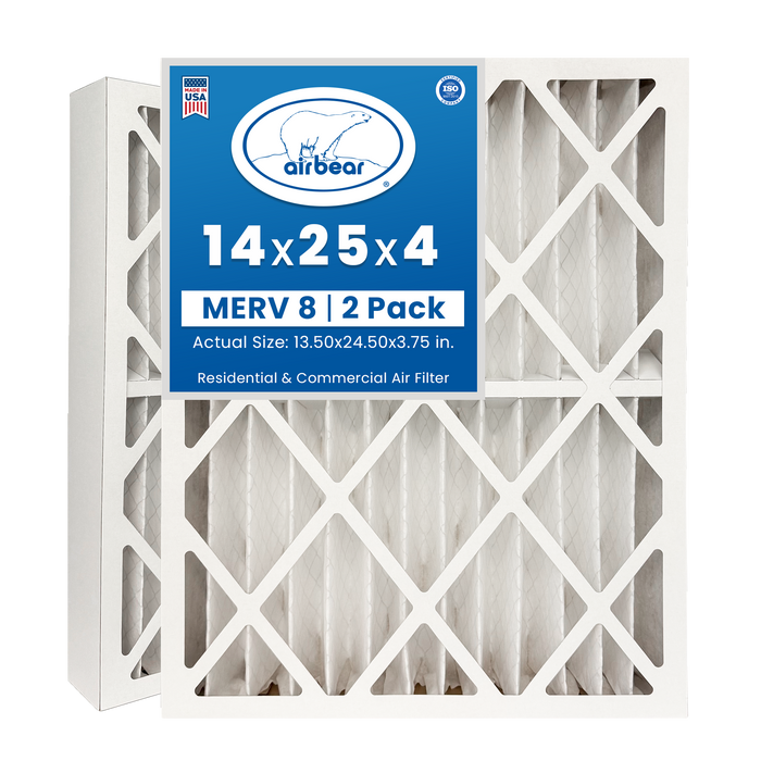 Air Bear 14x25x4 Pleated Air Filter