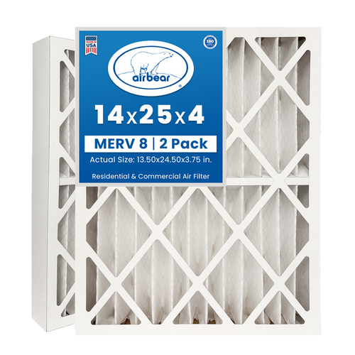 Air Bear 14x25x4 Pleated Air Filter