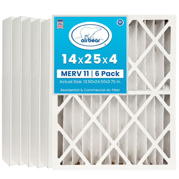 Air Bear 14x25x4 Pleated Air Filter