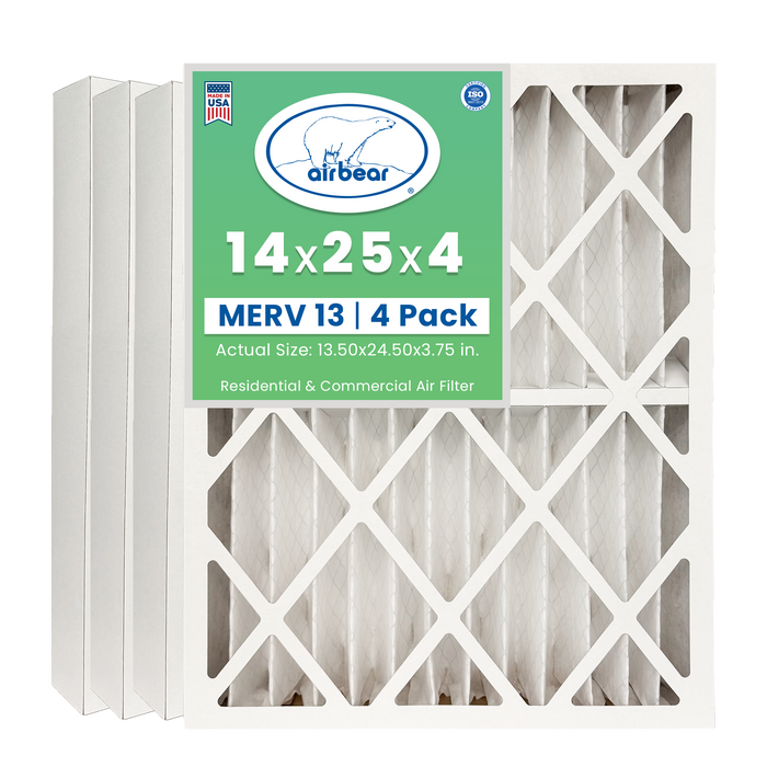 Air Bear 14x25x4 Pleated Air Filter