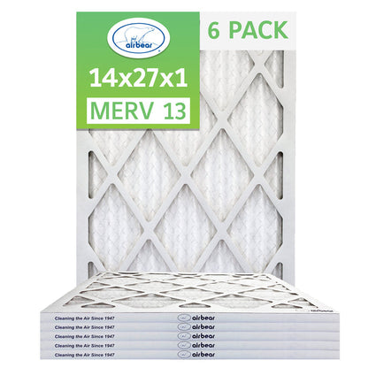 Air Bear 14x27x1 Pleated Air Filter