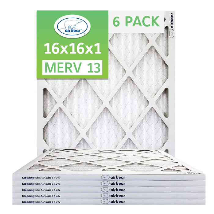 Air Bear 16x16x1 Pleated Air Filter