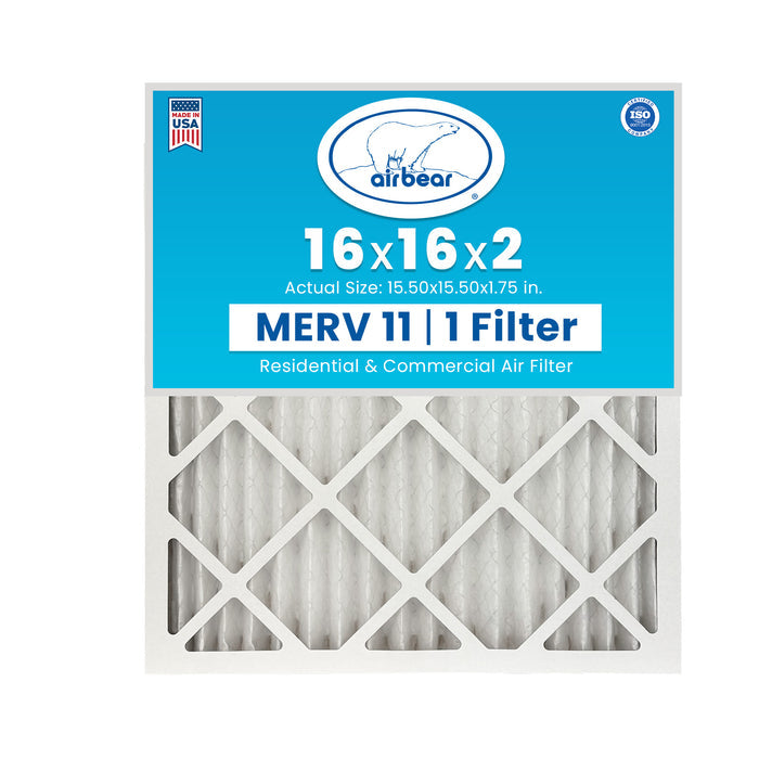Air Bear 16x16x2 Pleated Air Filter