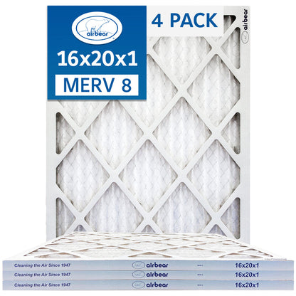 16x201x air filter merv 8 4 pack