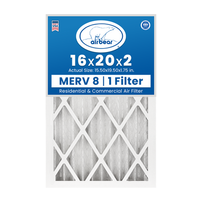 Air Bear 16x20x2 Pleated Air Filters