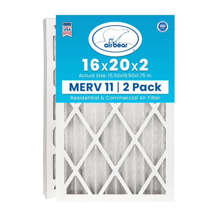Air Bear 16x20x2 Pleated Air Filters