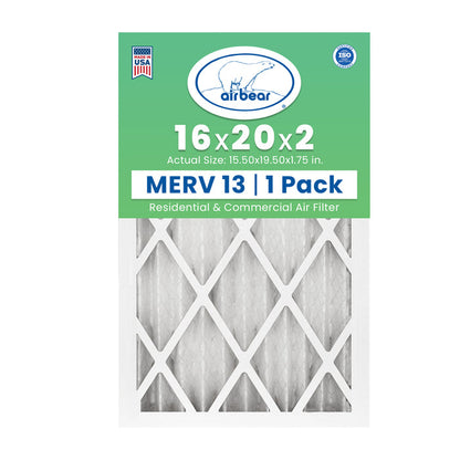 Air Bear 16x20x2 Pleated Air Filters