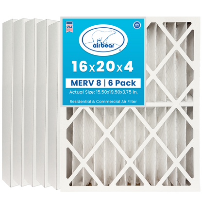 Air Bear 16x20x4 Pleated Air Filter
