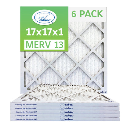 Air Bear 17x17x1 Pleated Air Filter