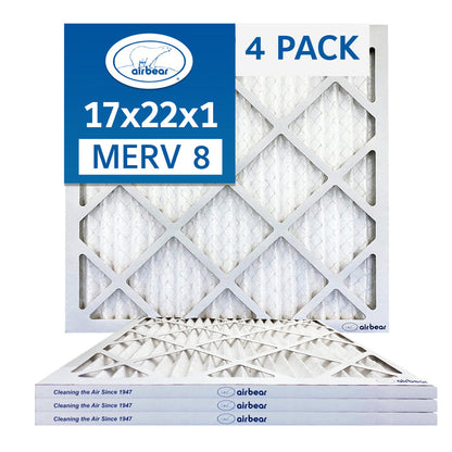 Air Bear 17x22x1 Pleated Air Filter