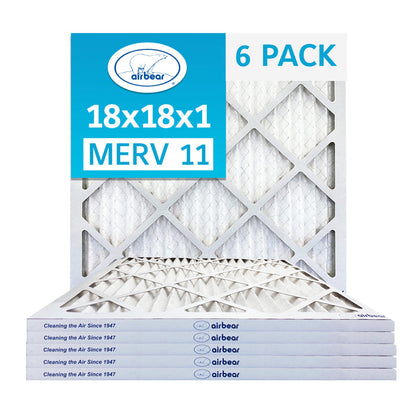 Air Bear 18x18x1 Pleated Air Filter