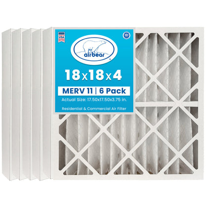 Air Bear 18x18x4 Pleated Air Filter