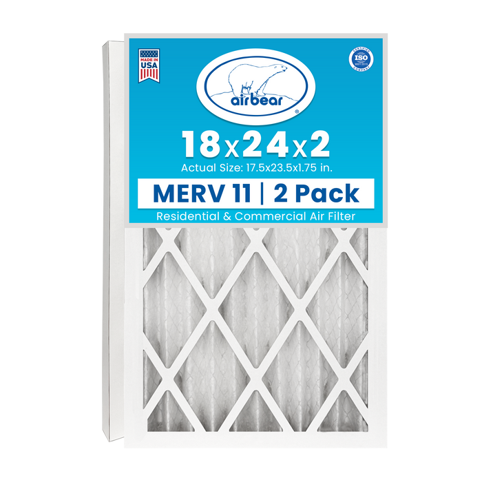Air Bear 18x24x2 Pleated Air Filter