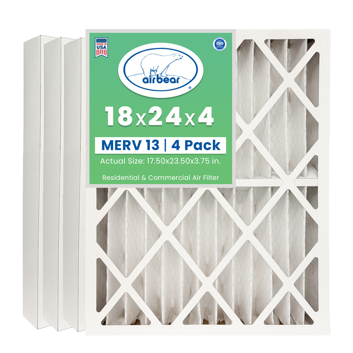 Air Bear 18x24x4 Pleated Air Filter