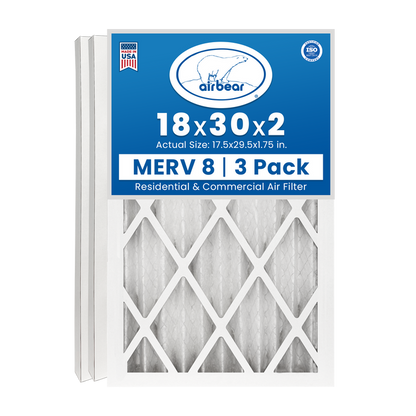 Air Bear 18x30x2 Pleated Air Filter