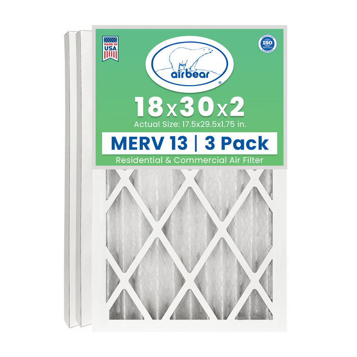 Air Bear 18x30x2 Pleated Air Filter