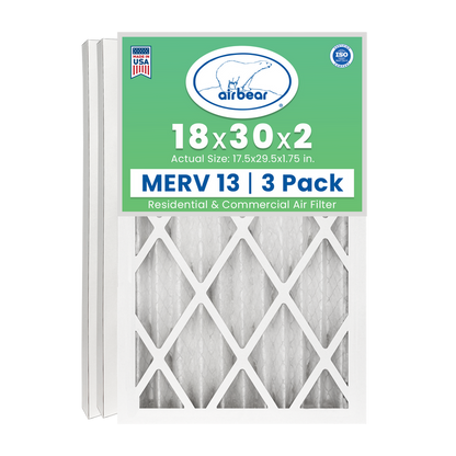Air Bear 18x30x2 Pleated Air Filter