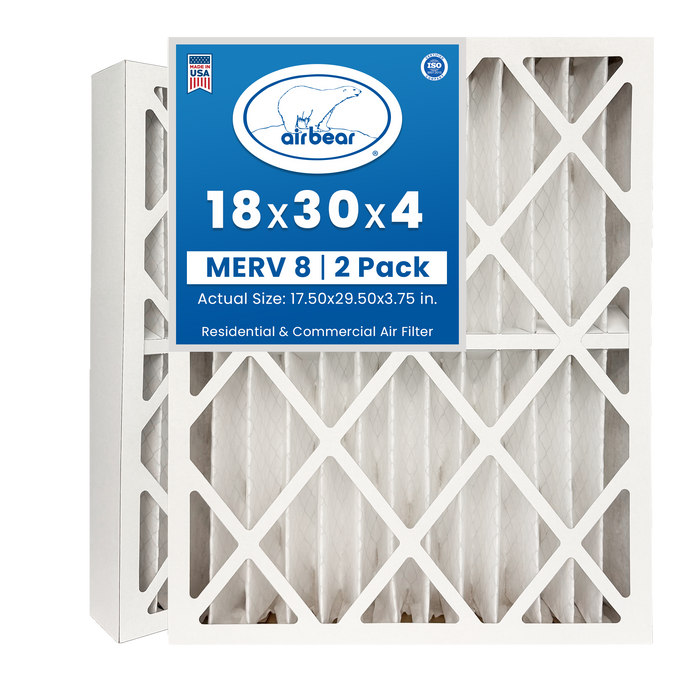 Air Bear 18x30x4 Pleated Air Filter