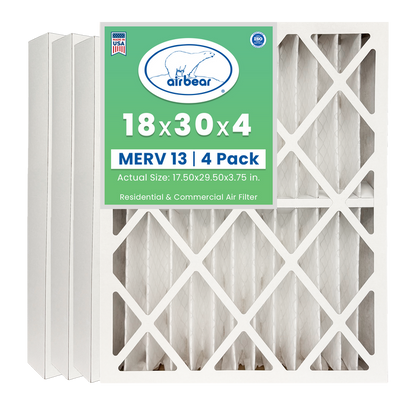 Air Bear 18x30x4 Pleated Air Filter