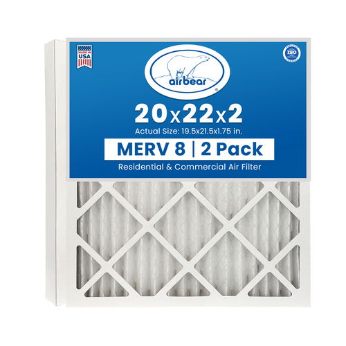 Air Bear 20x22x2 Pleated Air Filter