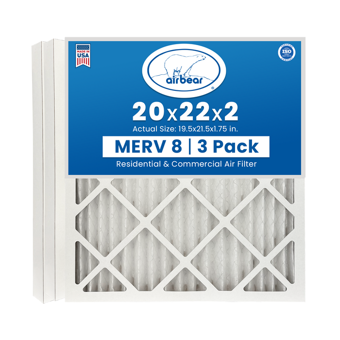 Air Bear 20x22x2 Pleated Air Filter
