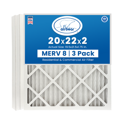 Air Bear 20x22x2 Pleated Air Filter
