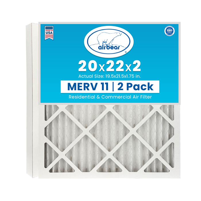 Air Bear 20x22x2 Pleated Air Filter