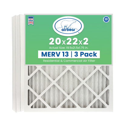 Air Bear 20x22x2 Pleated Air Filter