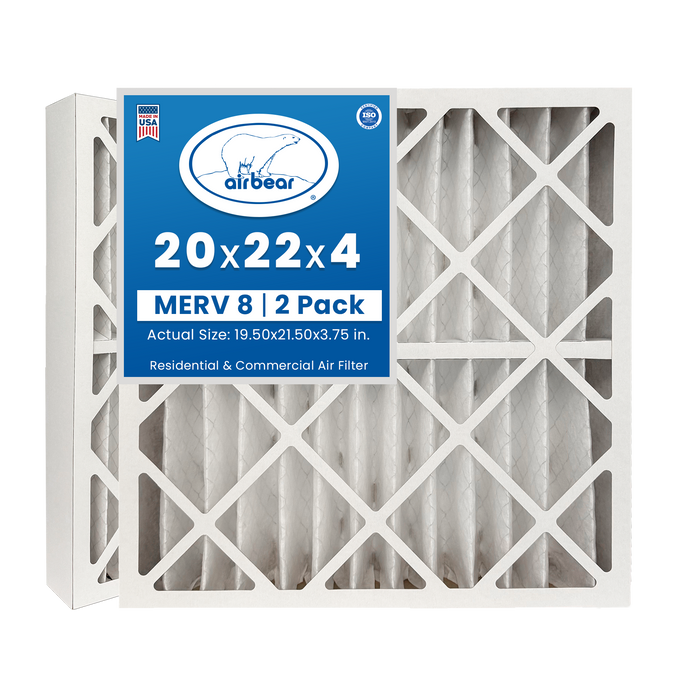 Air Bear 20x22x4 Pleated Air Filter