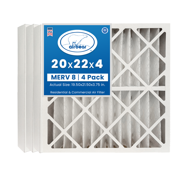 Air Bear 20x22x4 Pleated Air Filter