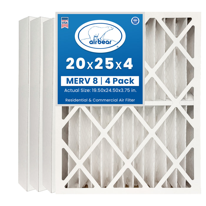 Air Bear 20x25x4 Pleated Air Filter