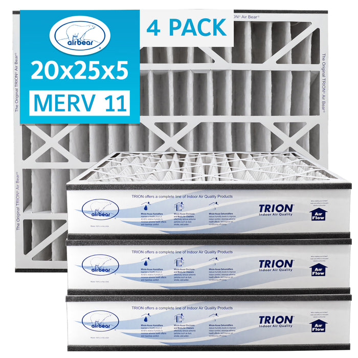 Air Bear 20x25x5 Pleated Air Filters