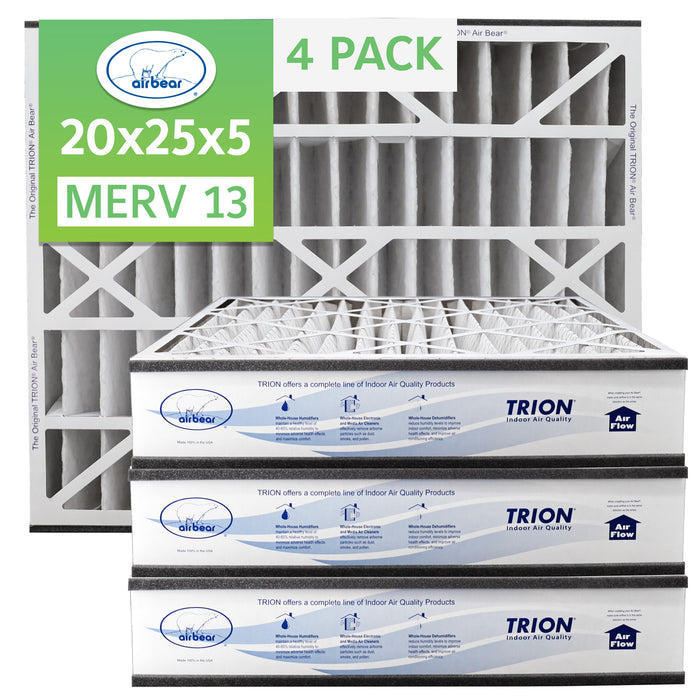 Air Bear 20x25x5 Pleated Air Filters