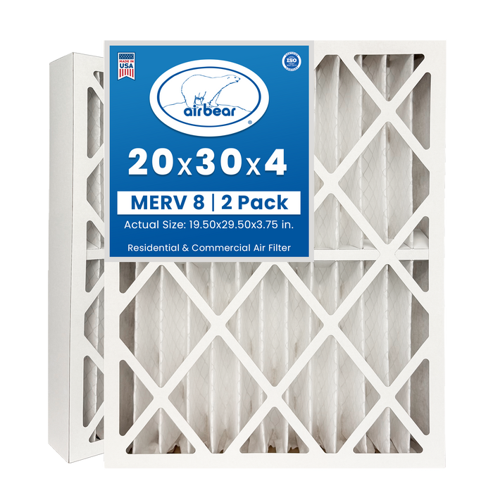 Air Bear 20x30x4 Pleated Air Filter