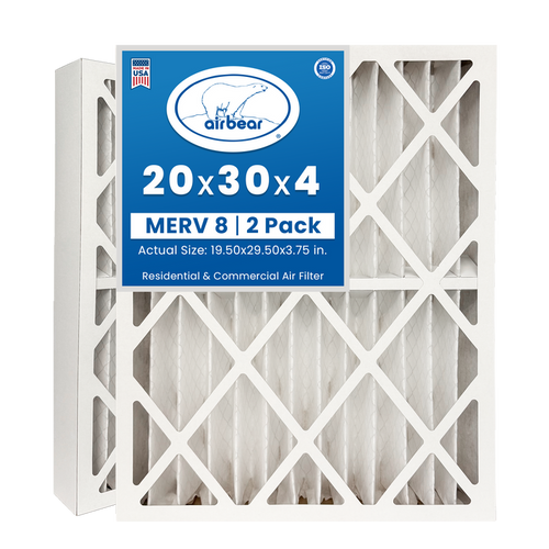 Air Bear 20x30x4 Pleated Air Filter