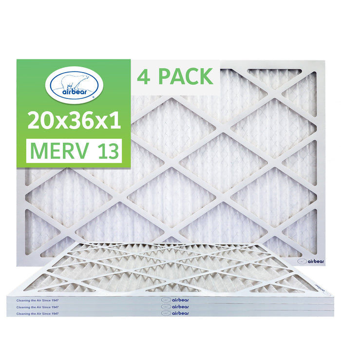 Air Bear 20x36x1 Pleated Air Filter