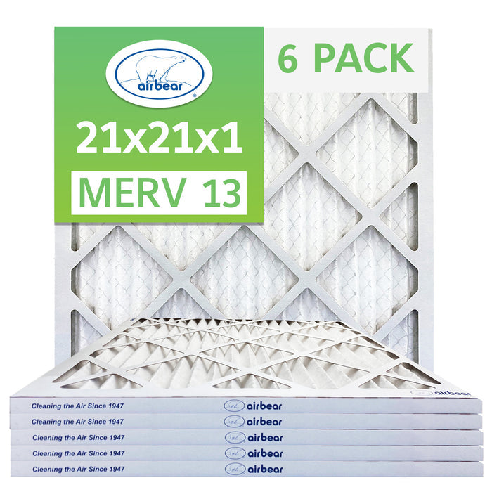 Air Bear 21x21x1 Pleated Air Filter