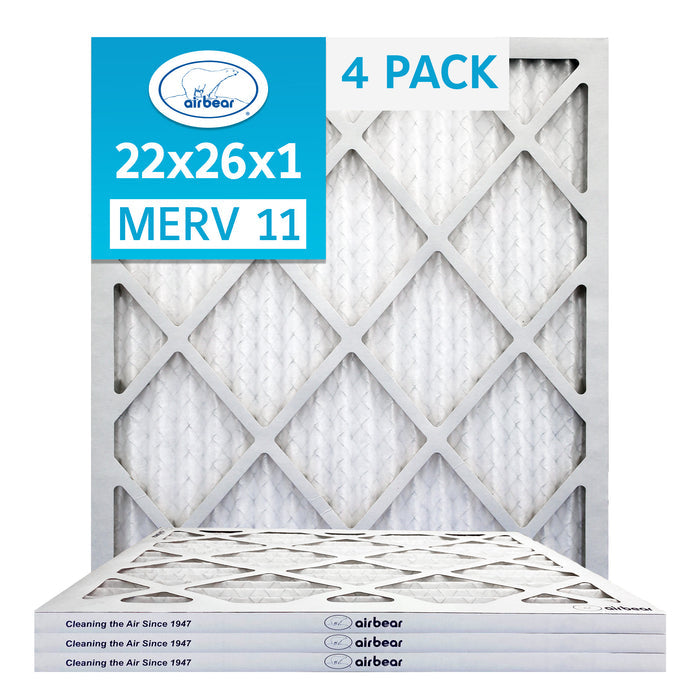 Air Bear 22x26x1 Pleated Air Filter
