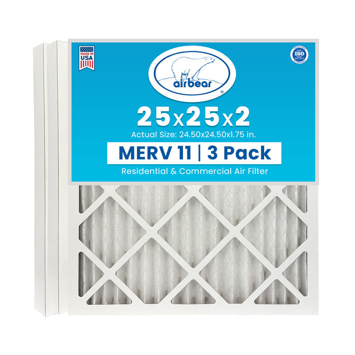 Air Bear 25x25x2 Pleated Air Filter