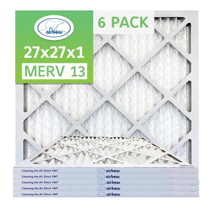 Air Bear 27x27x1 Pleated Air Filter