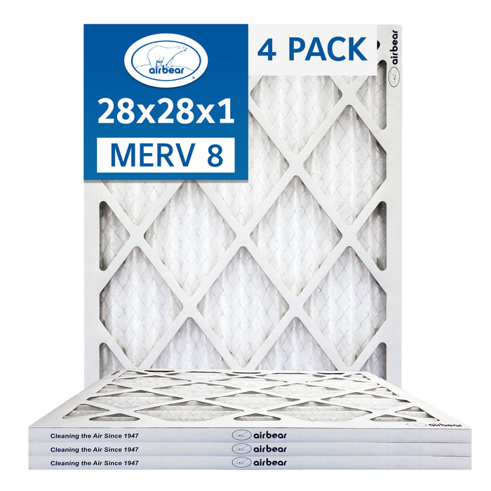 Air Bear 28x28x1 Pleated Air Filter