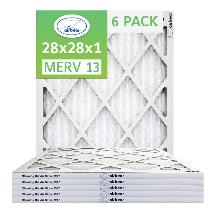 Air Bear 28x28x1 Pleated Air Filter