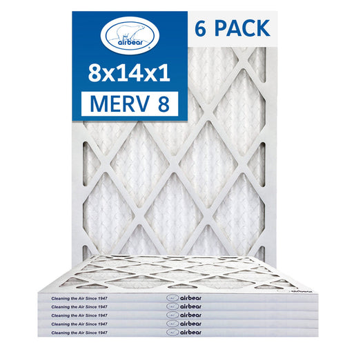 Air Bear 8x14x1 Pleated Air Filter
