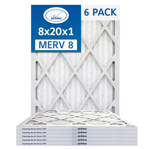 Air Bear 8x20x1 Pleated Air Filter