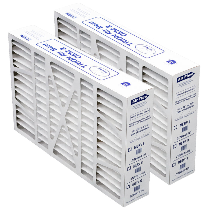 Air Bear OEM-2 16x25x4 Honeywell Replacement Pleated Air Filters
