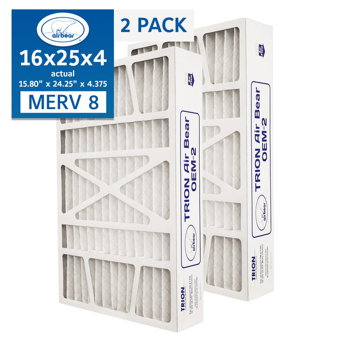 Air Bear OEM-2 16x25x4 Honeywell Replacement Pleated Air Filters