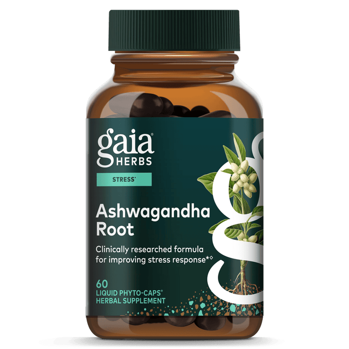 Gaia Herbs Ashwagandha Root Pill for Stress Support || 60 ct