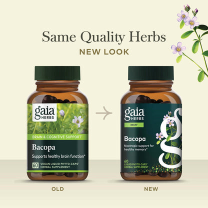 Bacopa Old Label Versus New Label Comparison