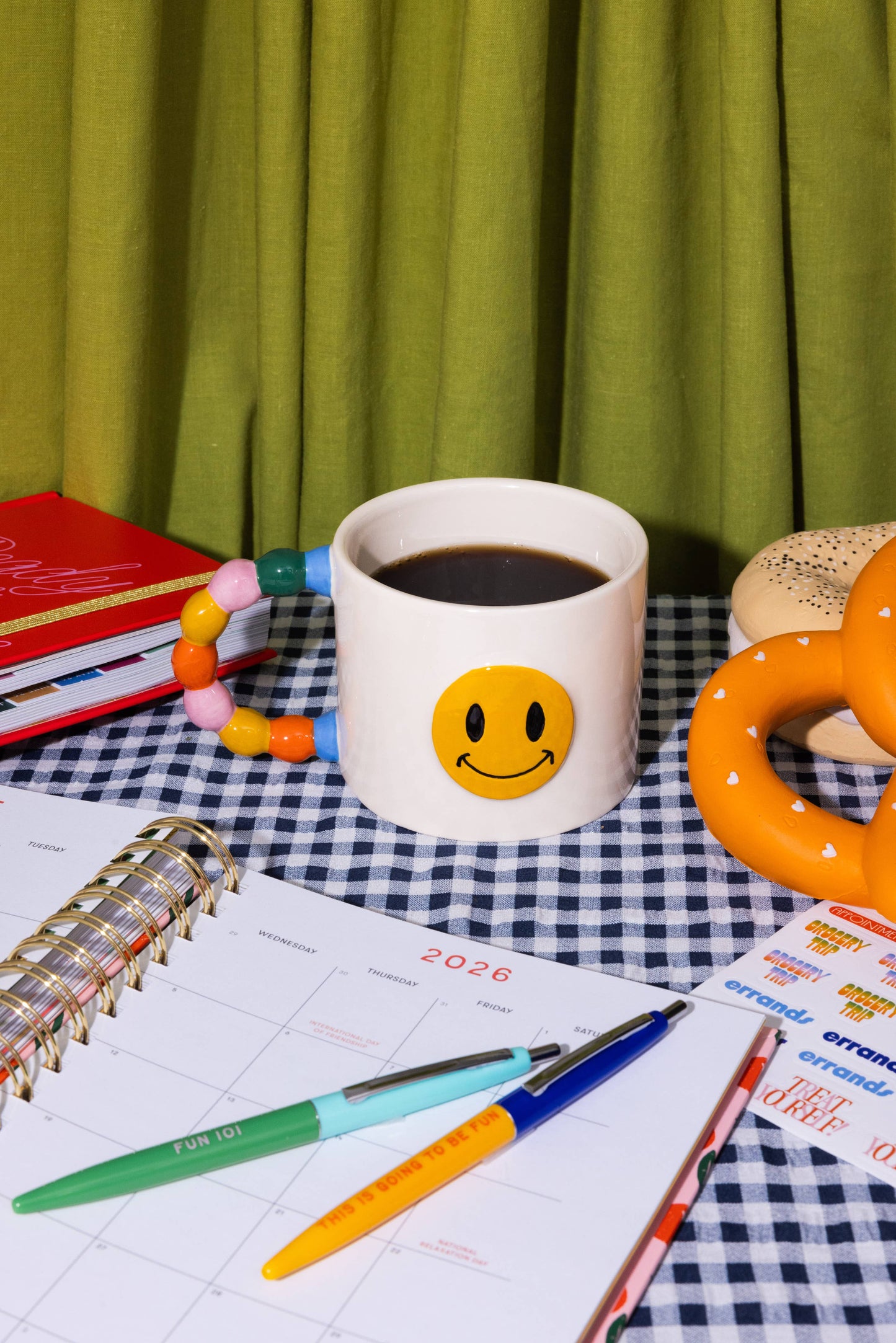 BANDO - Smiley Face Ceramic Mug
